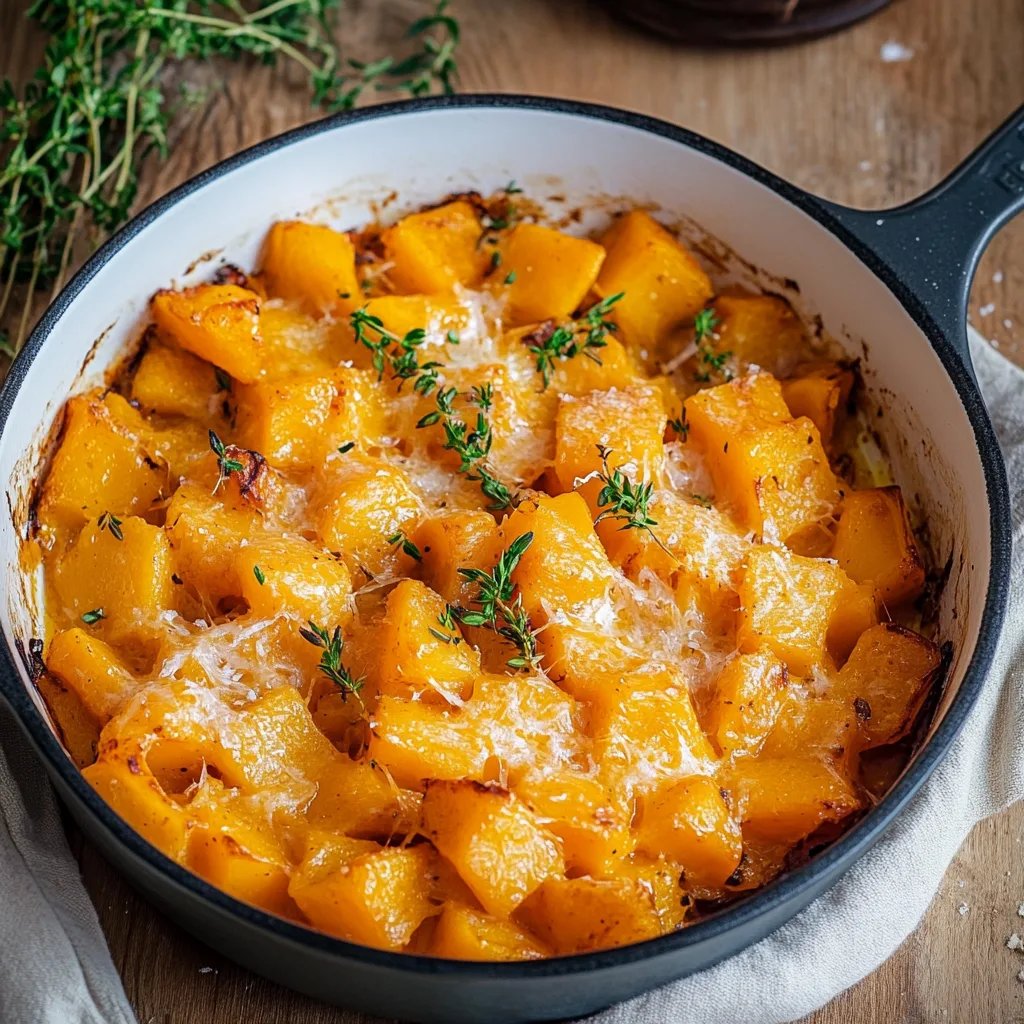 Butternut-Kürbis-Auflauf mit Gnocchi