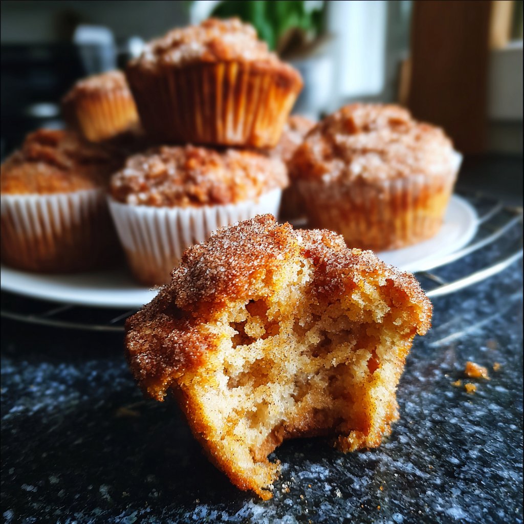 Muffins mit Zimt und Zucker