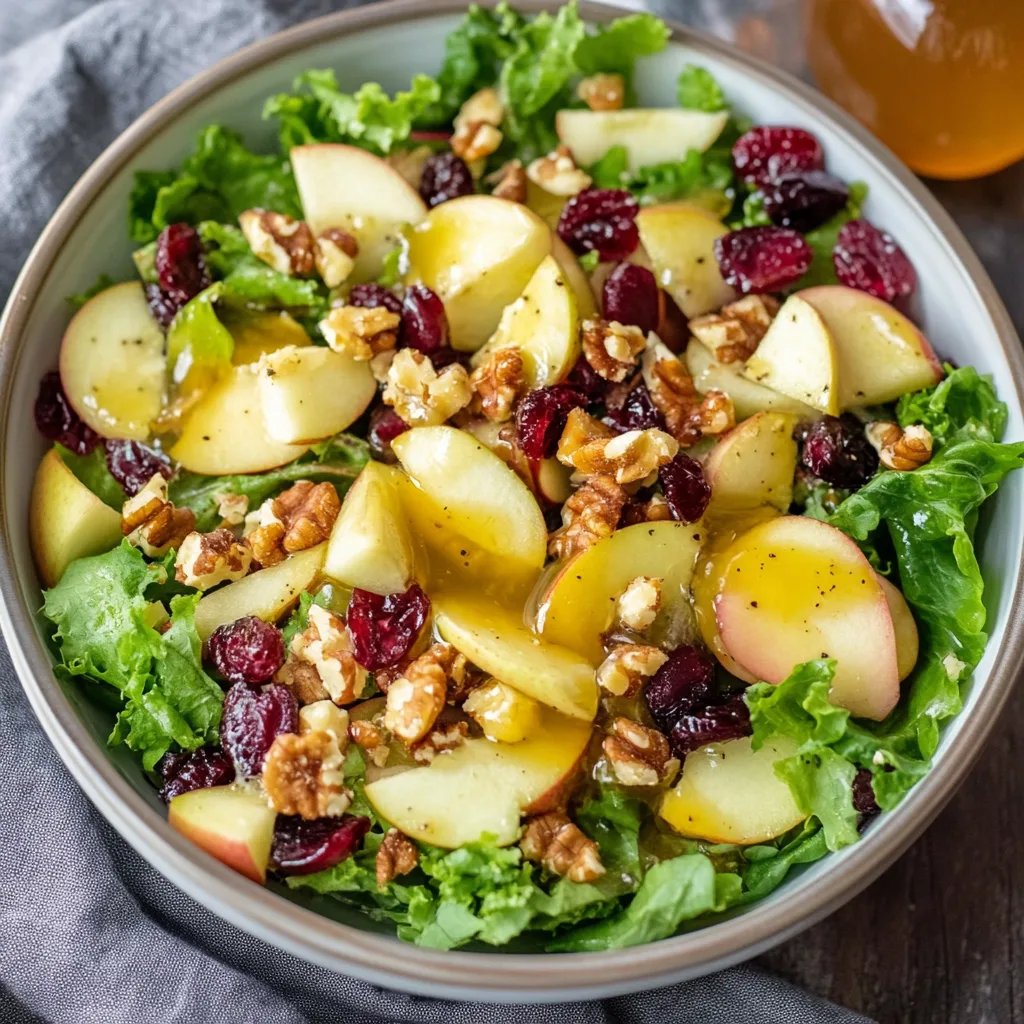 Apple Cranberry Walnut Salad