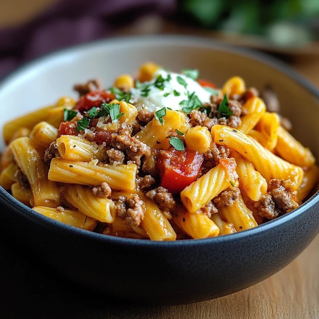 Cheeseburger-Pasta