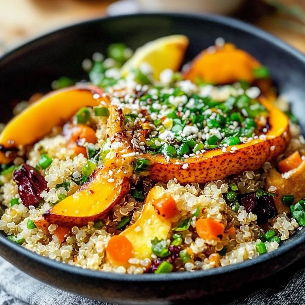 Gerösteter Hokkaido-Kürbis auf Quinoa-Salat