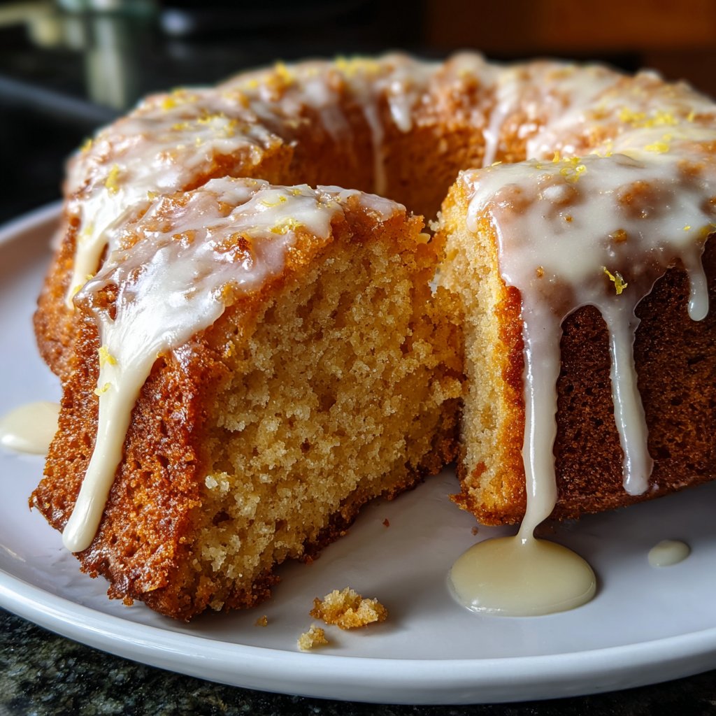 Blechkuchen mit Zitronenguss und Joghurt