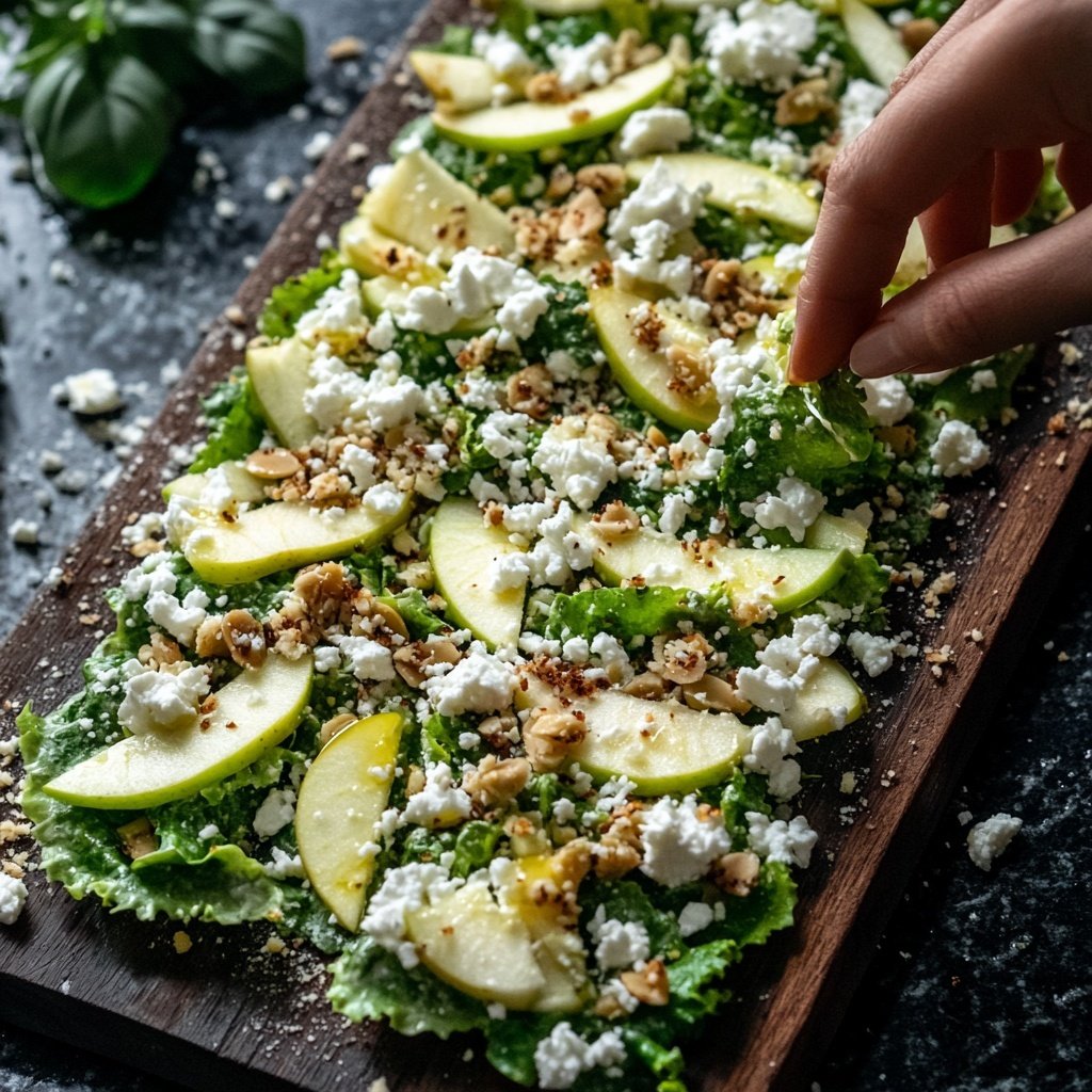 Brokkoli-Salat mit Äpfeln, Nüssen & Feta – Knackig & frisch