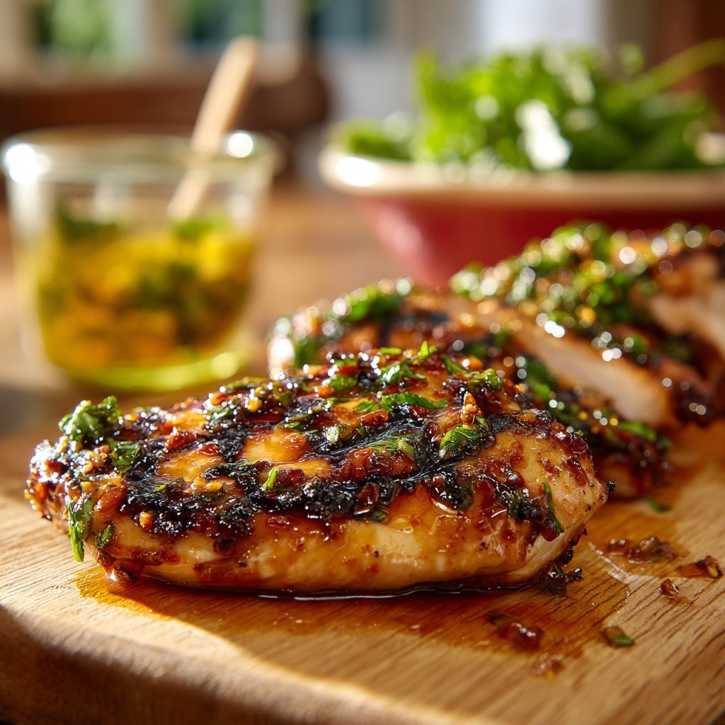 Gegrillte Hähnchenbrust Mit Honig Chili