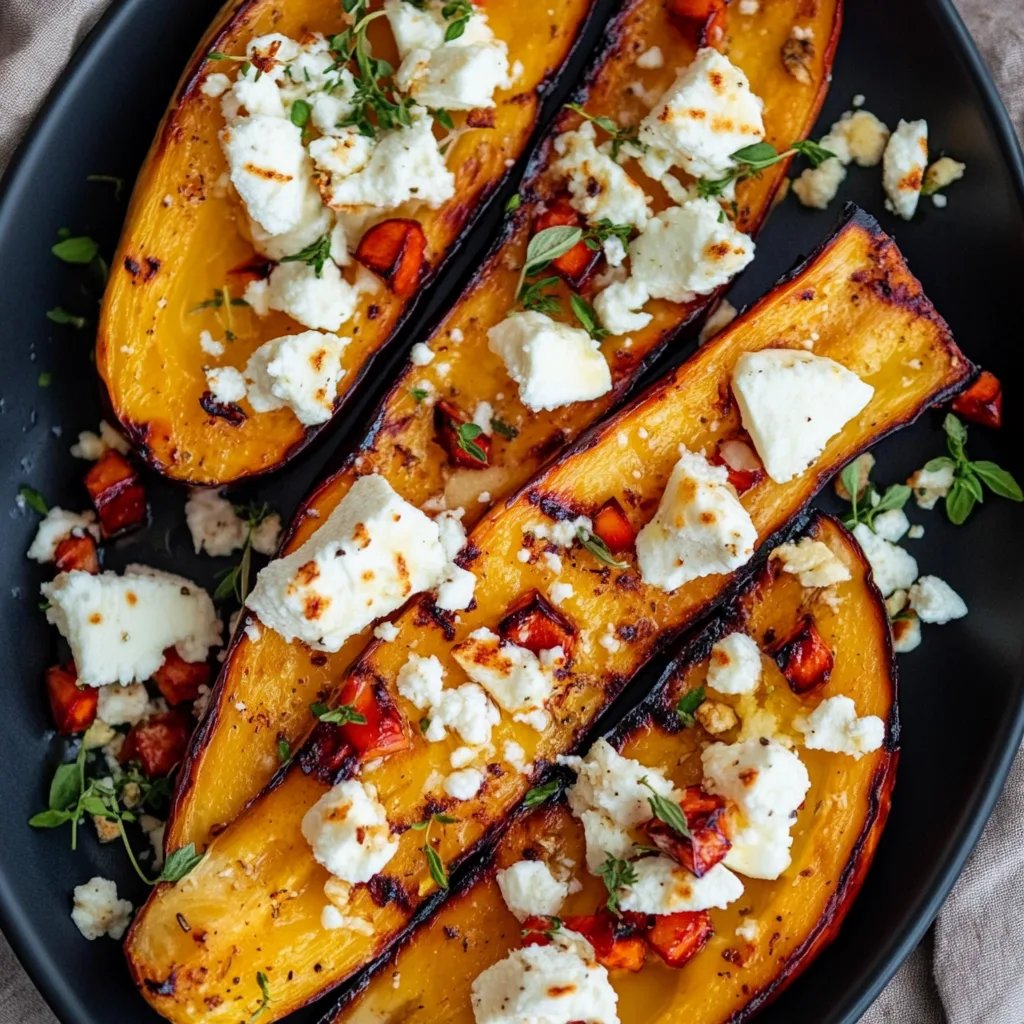 Ofenkürbis mit Feta