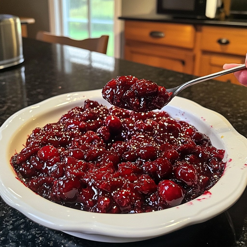Rote Grütze mit Kirschen