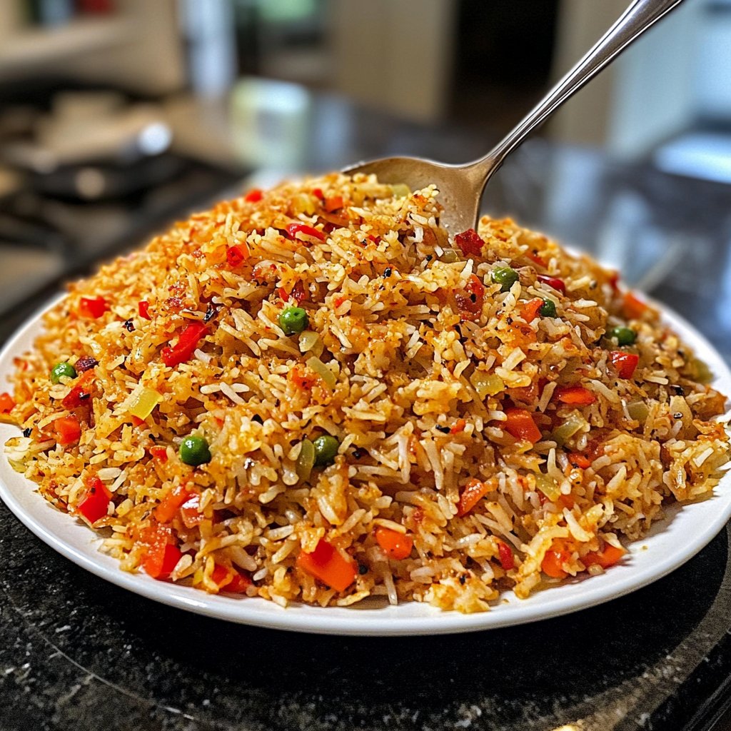 Gebratener Reis mit Paprika