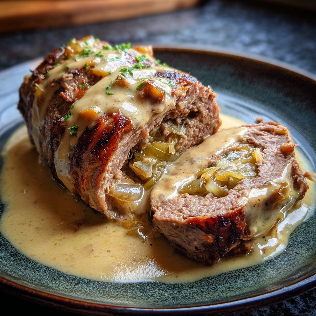 Hausmannskost Rinderrouladen mit Rahmsoße