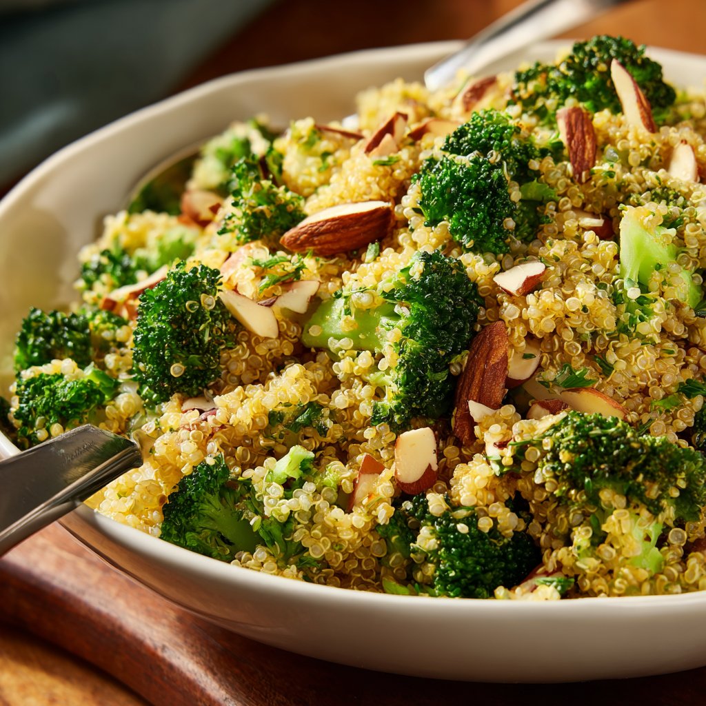 Quinoa mit Brokkoli und Mandeln