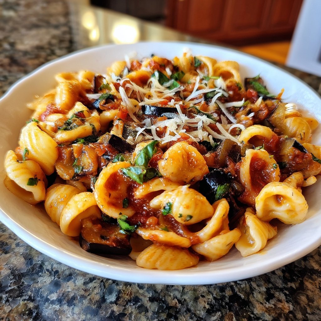 Internationale Küche Italienische Pasta alla Norma